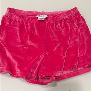 Peanuts Pink Velour Lounge Shorts